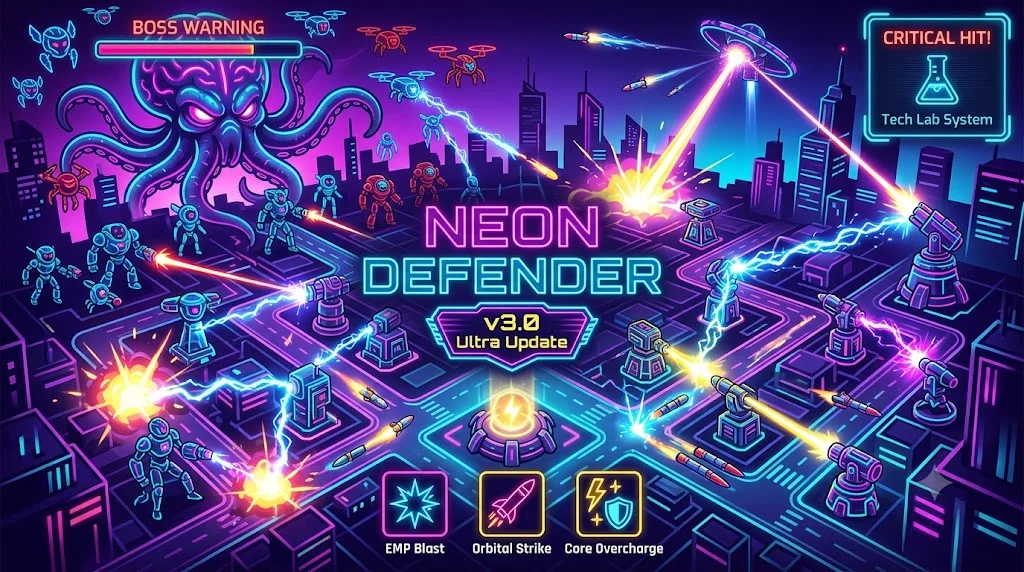 Neon Defender 소개 사진
